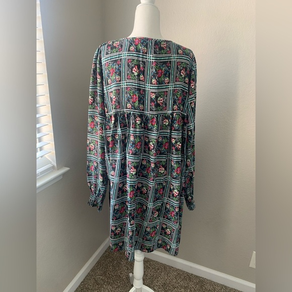 Rock & Roll Cowgirl Floral Plaid Women's Dress - Picture 4 of 7